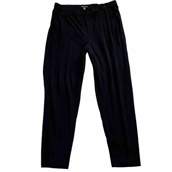 Eileen Fisher Pants - EILEEN FISHER PULL ON BLACK PANTS W/ POCKETS SIZE MEDIUM STAPLE CAPSULE WARDROBE